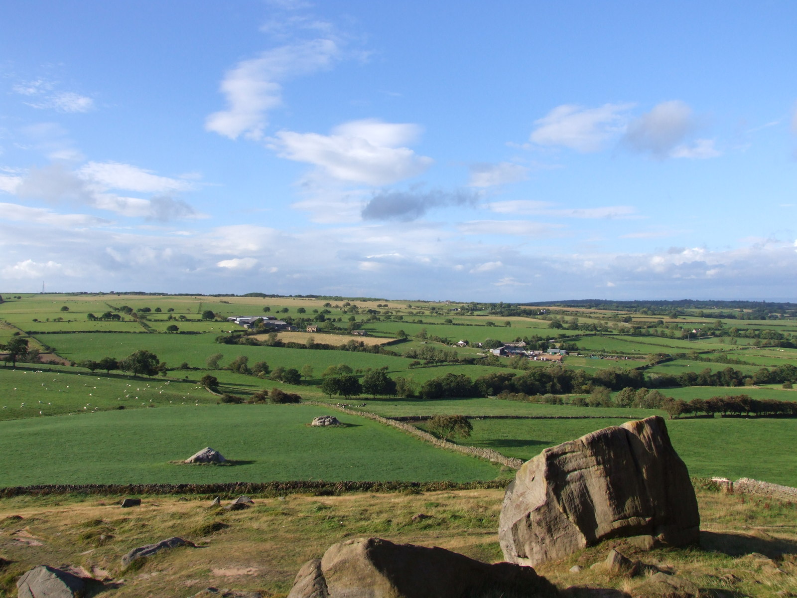Looking North from Almscliff Cragg nr Huby