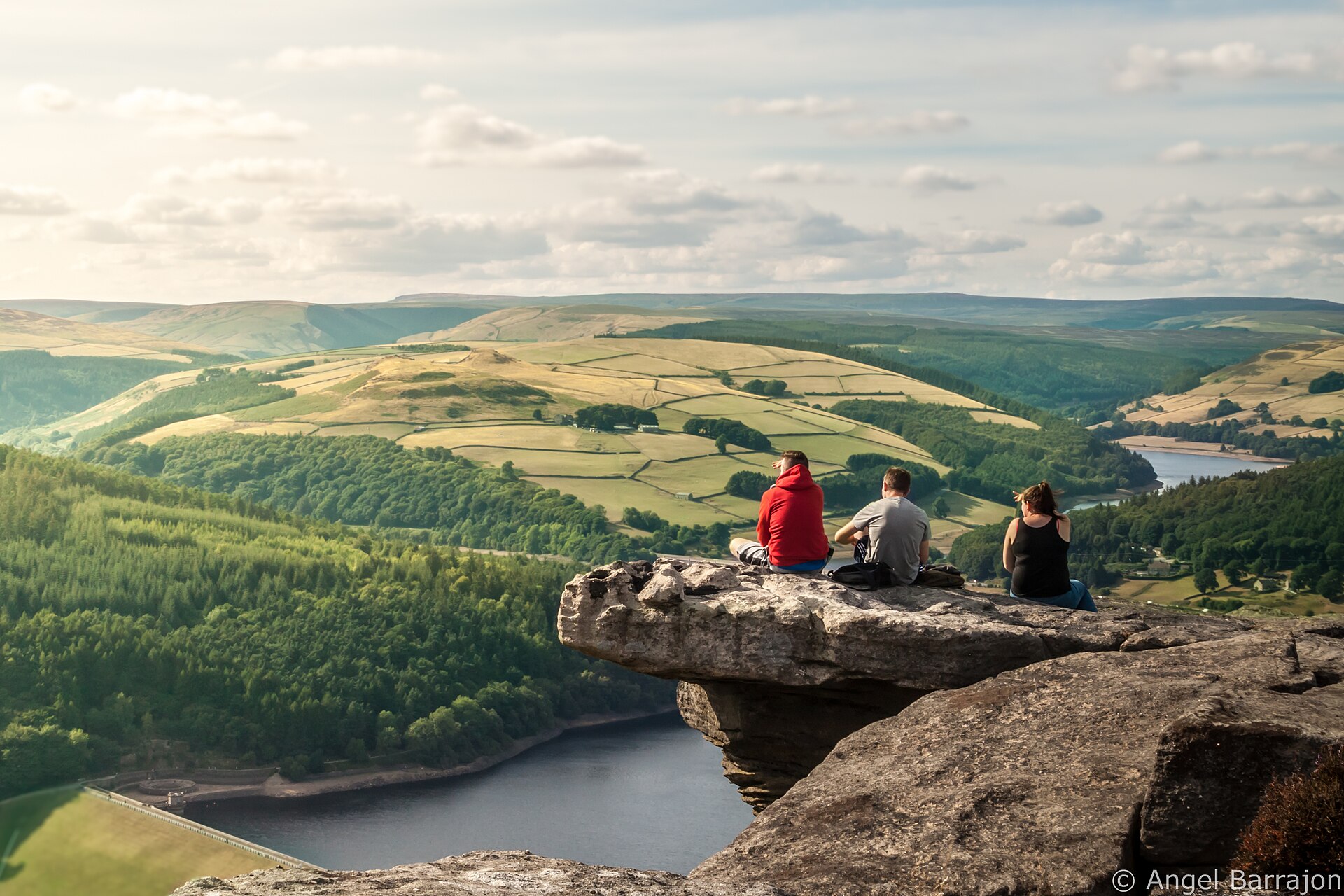 Bamford Edge is an overhang of gritstone rock that sticks out north of the village of Bamford, Hope Valley, in the English county of Derbyshire.[1] The first ascent of "Smoked Salm