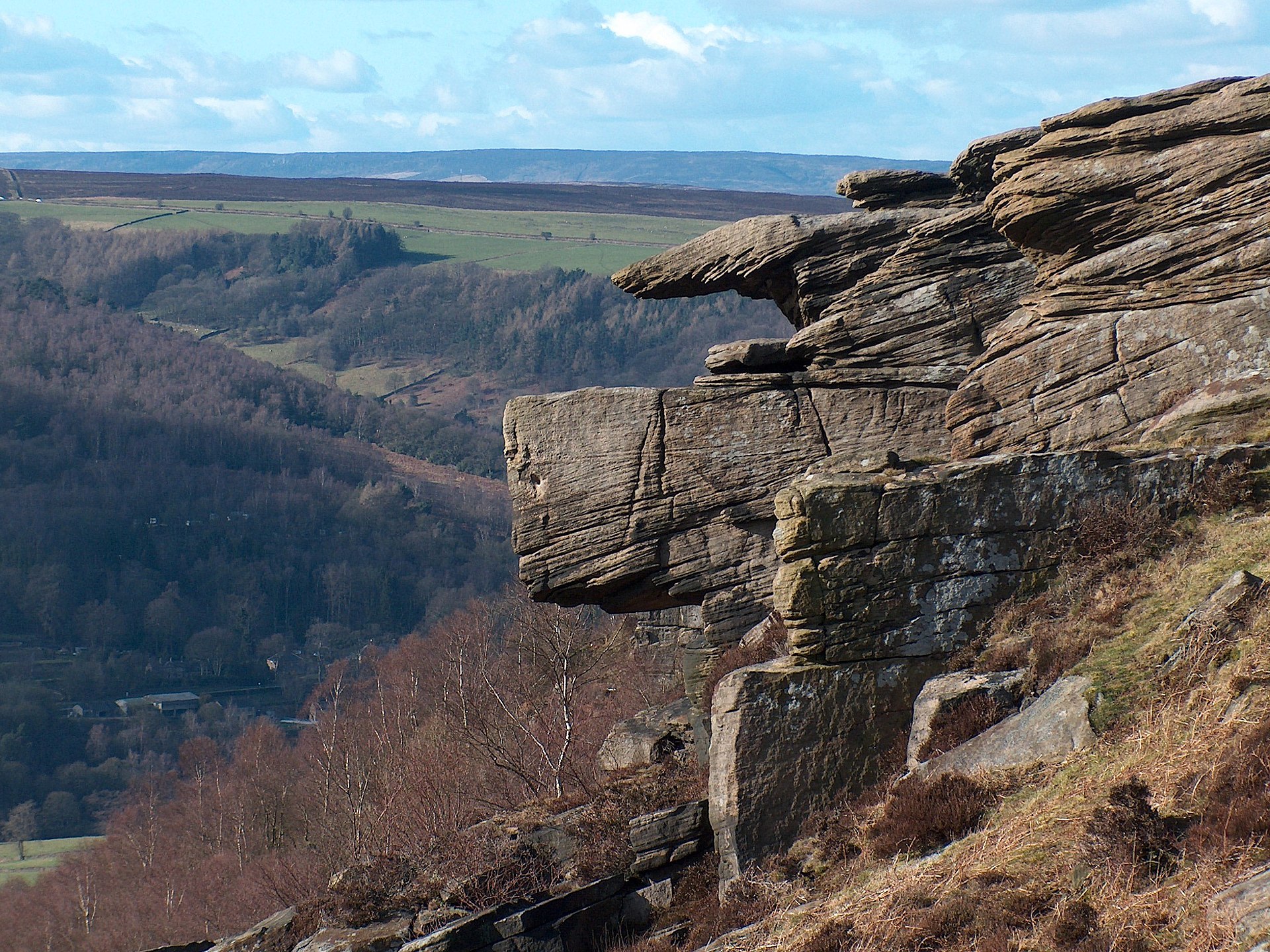 Close to the edge - Curbar Edge, Derbyshire