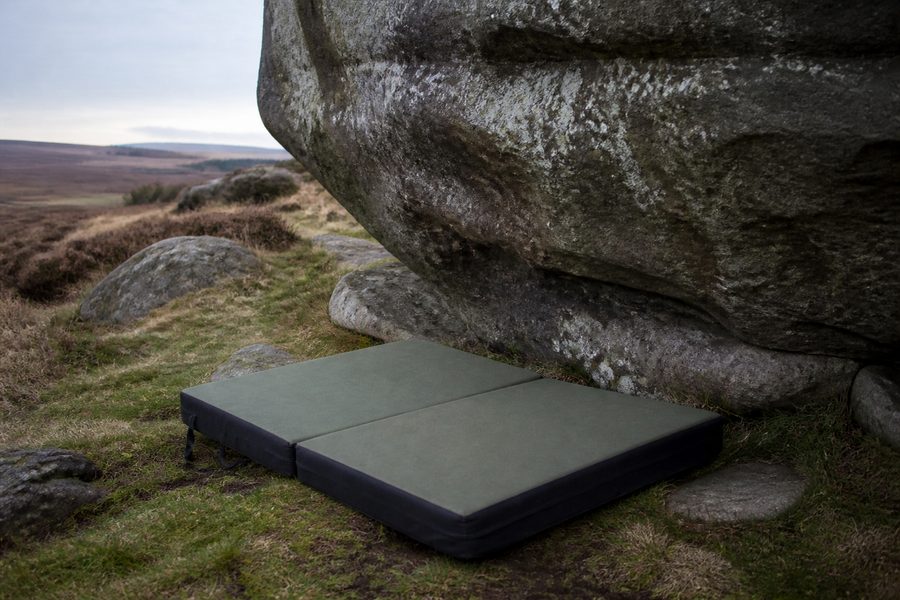 Crash pad at a boulder