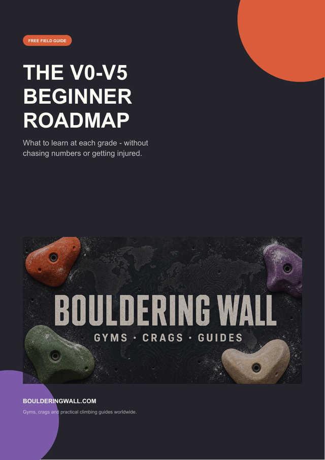 Cover of The V0-V5 Beginner Bouldering Roadmap